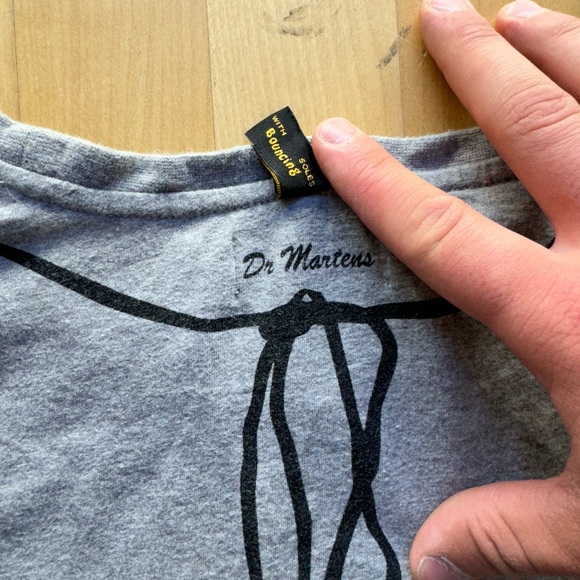 Vintage Dr. Martens Tee Big Logo Boots Double Sided 90s - Picture 7 of 9